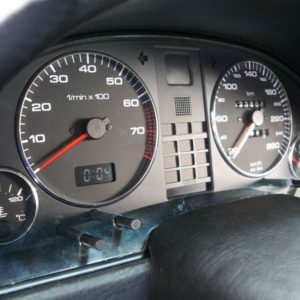Audi 80 B4 - Spidometrų apdaila, poliruotas aliuminis,  (kompl. 4 vnt). - Image 4