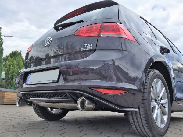 Volkswagen Golf VII - Difuzeris galinio bamperio su ABS tinkliuku.