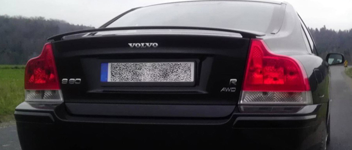 Volvo S60 2000-2009m. - Spoileris bagažinės dangčio ver.I.