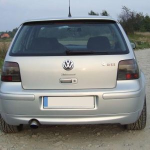 Volkswagen Golf IV - Spoileris galinio bamperio, style 25th. (su skylė duslintuvui).